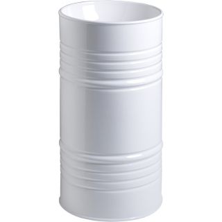 Раковина напольная Kerasan Artwork Barrel 4742K01 45см слив в пол белый